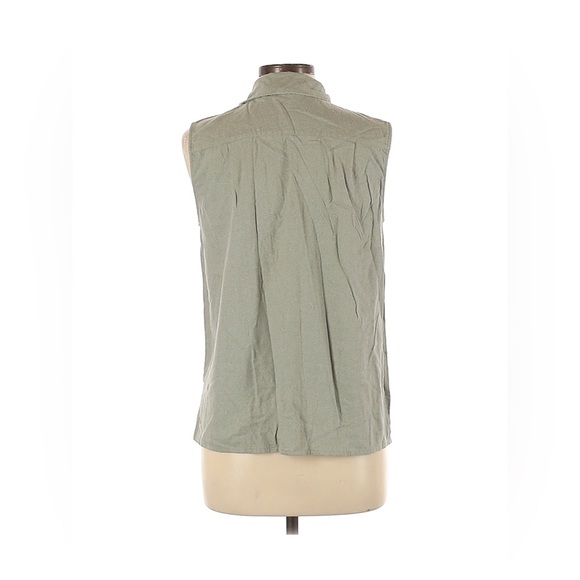 Vintage raw silk button tank - Picture 2 of 6